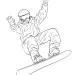imprimer coloriage Ski gratuit