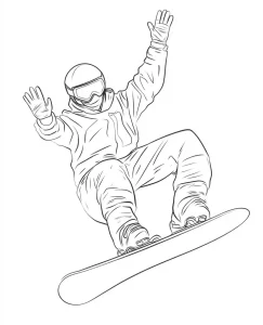 imprimer coloriage Ski gratuit
