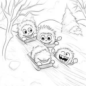 coloriage Ski en ligne