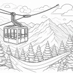 coloriage Ski a imprimer gratuitement