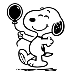 coloriage Snoopy à imprimer pdf gratuit