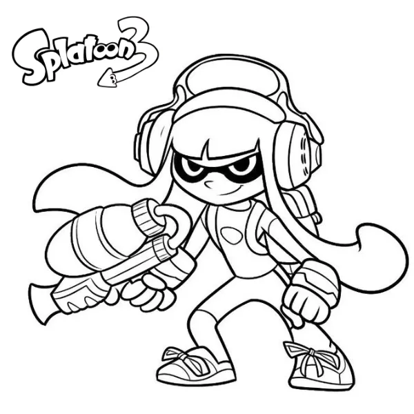 Tranh tô màu Splatoon