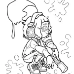 coloriage Splatoon a colorier en ligne