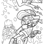 coloriage Splatoon gratuit a imprimer