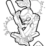 coloriage Splatoon pour enfant de 3 ans