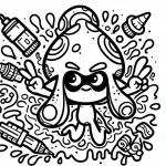 coloriage Splatoon d