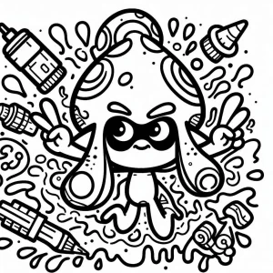 coloriage Splatoon d