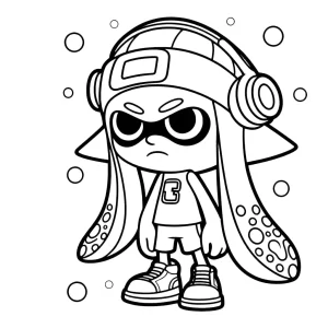 coloriage Splatoon a colorier en ligne gratuitement