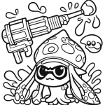 coloriage Splatoon pour enfant de 3 ans