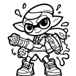 coloriage Splatoon a imprimer gratuit