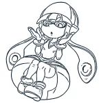 coloriage Splatoon à imprimer pour enfant de 2 ans