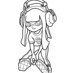coloriage Splatoon et decoupage