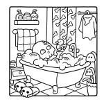 coloriage Spooky Cozy a imprimer