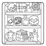 coloriage Spooky Cozy pour primaire