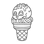 coloriage Spooky Cozy à imprimer kawaii