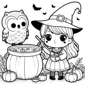 coloriage Spooky Cozy a colorier en ligne