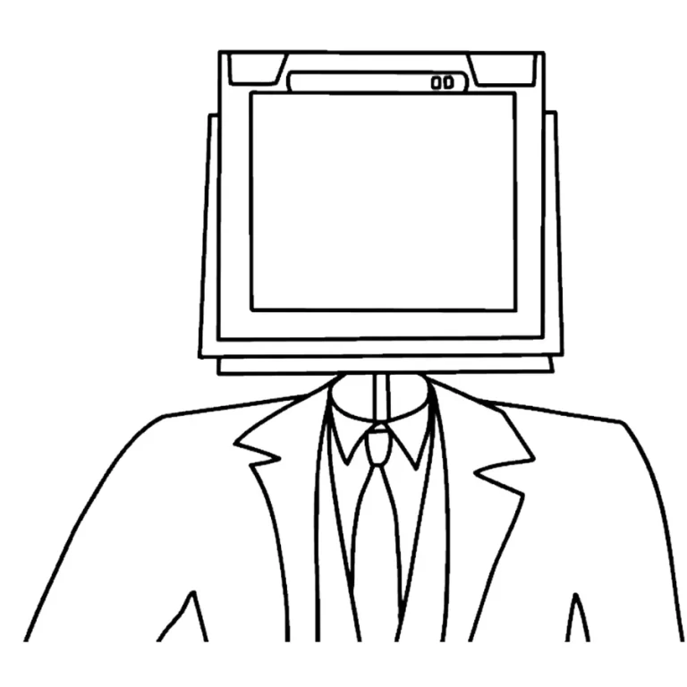 Tranh tô màu TV Man