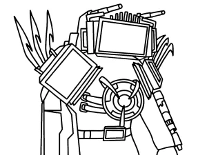 coloriage TV Man et apprentissage