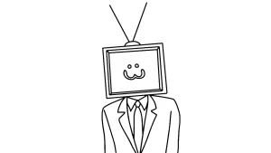 coloriage TV Man pour enfant de à imprimer
