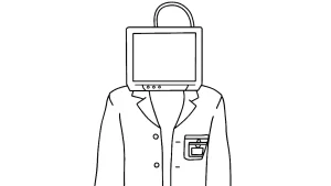 coloriage TV Man et découpage à imprimer
