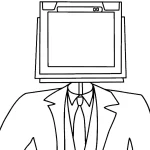 coloriage TV Man à imprimer