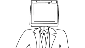 coloriage TV Man à imprimer
