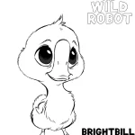 coloriage The Wild Robot à imprimer pour enfants
