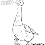 image pour coloriage The Wild Robot enfant