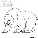 coloriage The Wild Robot gratuit à imprimer