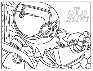 coloriage The Wild Robot et dessin a imprimer