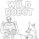 coloriage The Wild Robot a colorier en ligne