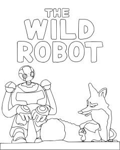 coloriage The Wild Robot a colorier en ligne