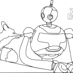 coloriage The Wild Robot pour enfants a imprimer gratuit