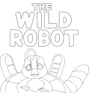 coloriage The Wild Robot a imprimer gratuit