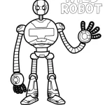 coloriage The Wild Robot à imprimer gratuitement