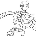 coloriage The Wild Robot à imprimer pdf gratuit