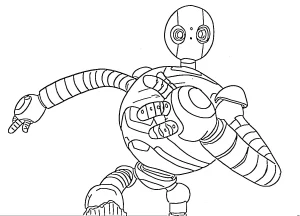 coloriage The Wild Robot à imprimer pdf gratuit