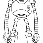 coloriage The Wild Robot pour enfant a imprimer gratuit