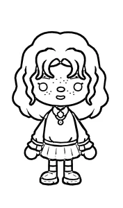 a imprimer coloriage Toca Boca gratuit