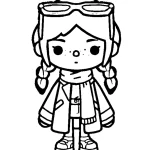 coloriage Toca Boca à imprimer pour enfant de 12 ans