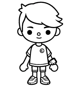 coloriage Toca Boca à imprimer pdf