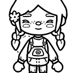 coloriage Toca Boca pour enfant de 7 ans