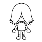 coloriage Toca Boca et decoupage a imprimer gratuit