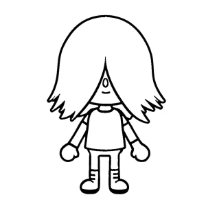 coloriage Toca Boca et decoupage a imprimer gratuit