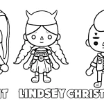 coloriage Toca Boca à imprimer pdf