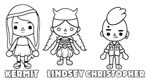 coloriage Toca Boca à imprimer pdf