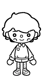 coloriage Toca Boca à imprimer pour enfant de 6 ans