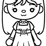 a imprimer coloriage Toca Boca gratuit