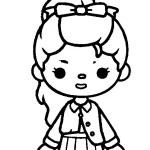 coloriage Toca Boca et decoupage a imprimer gratuit