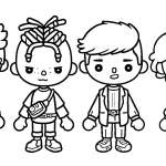 coloriage Toca Boca a dessiner en ligne